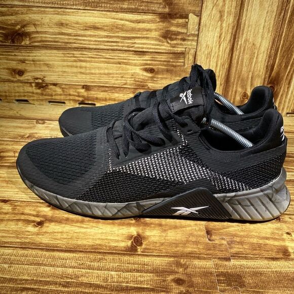 REEBOK FLASHFILM - Trainer EF4561 Men's Running Black Shoes Sneakers Size 12  B - Picture 7 of 7